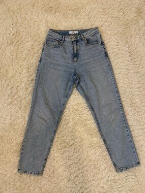 Dynamite Light Blue High-Rise Straight Jeans
